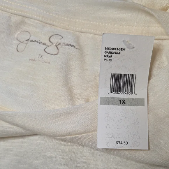 NWT Jessica Simpson "I Wander To Find Myself" Tee With Sun And Waves - Picture 8 of 10